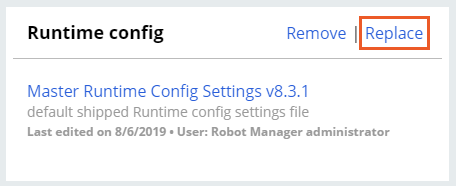replace config file