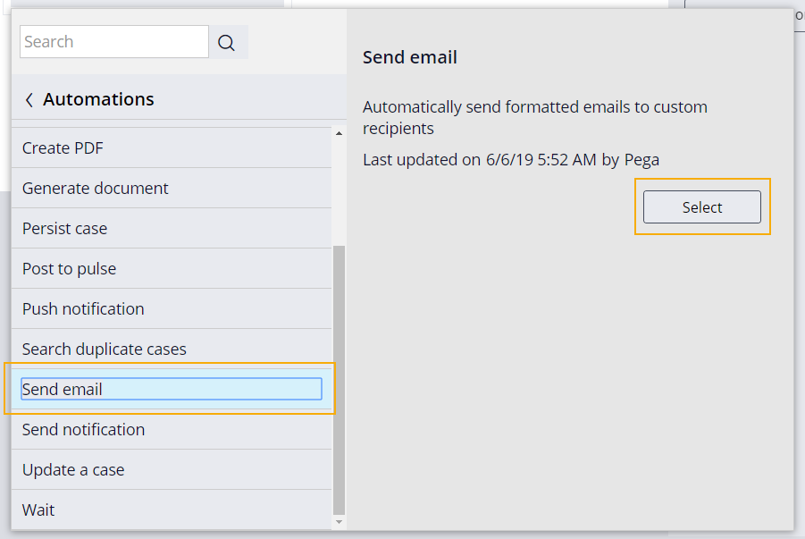 add send email step