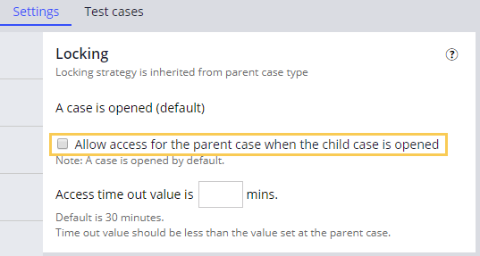 Case designer child case settings locking