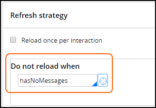 do not reload when has no messages