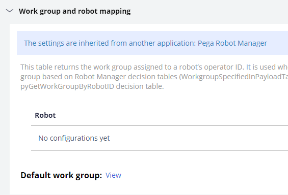 Work group and robot mapping complete