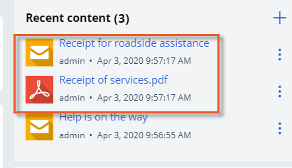 Case Automation - Review Receipt of services PDF and Receipt of roadside assistance Email