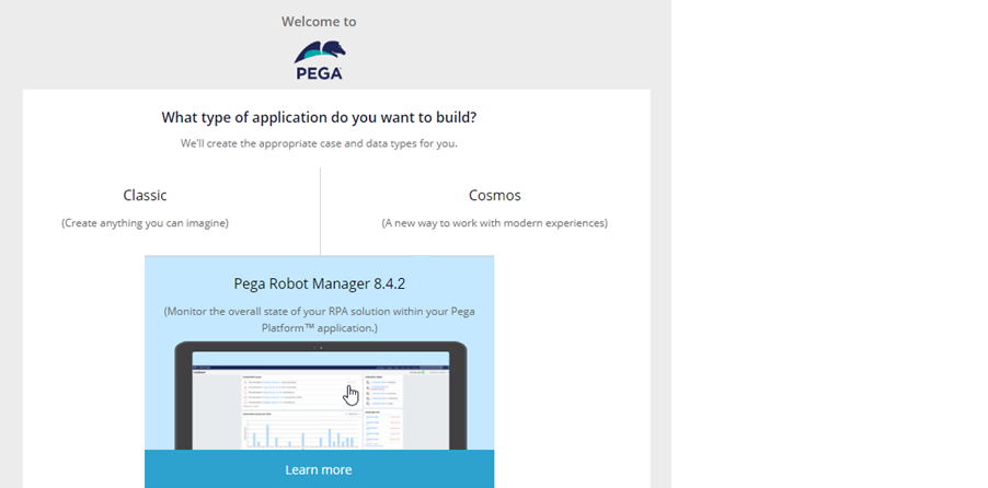 Create new Robot Manager app 842