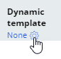 Dynamic template