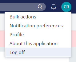 csr profile log off