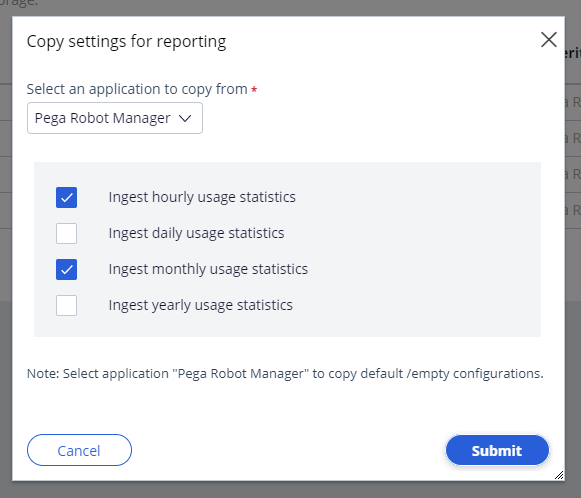 submit copy settings