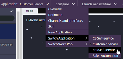 Switching applicaitons