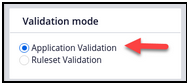Ruleset validation modes