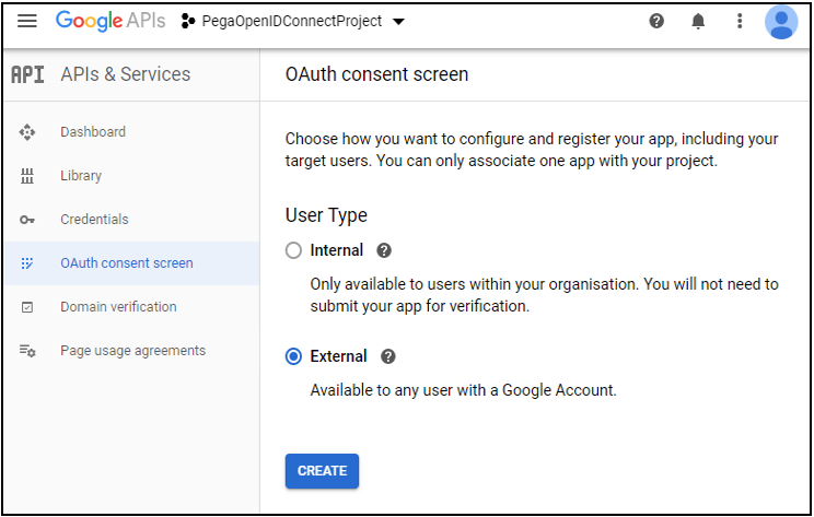 OAuth Consent screen