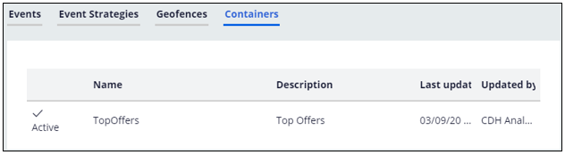 Creating a real-time container