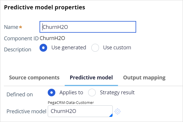 Predictive model properties