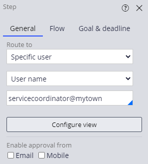 Routing an Approve/Reject step to a specific user