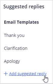 Add a suggested reply
