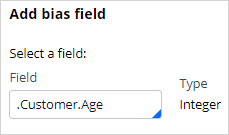 Add Age bias field