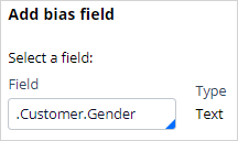 Add Gender as a bias field 
