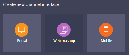 Create a web mashup channel interface