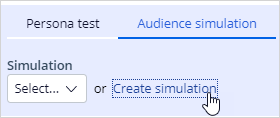 Create an audience simulation