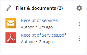 Files and documents