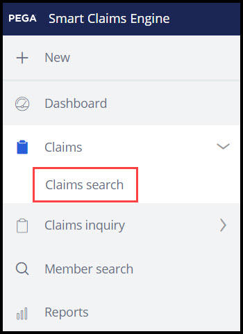 Claims search access