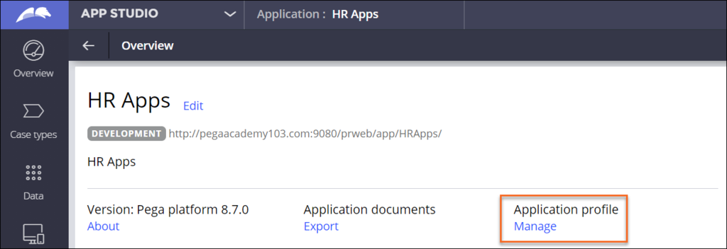 Application profile