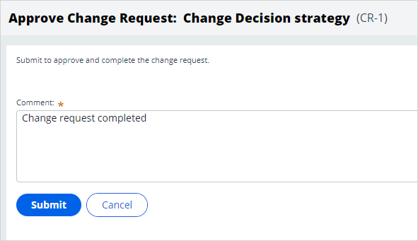 submit change request