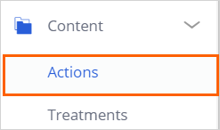 Content Actions