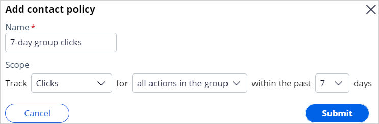 Group contact policy