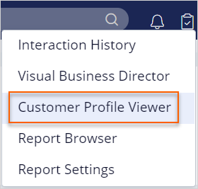Customer Profile viewer