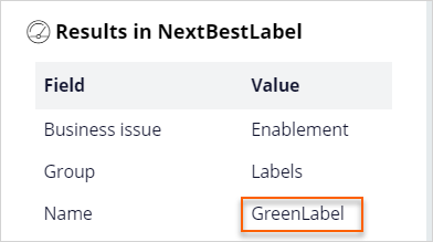 green label