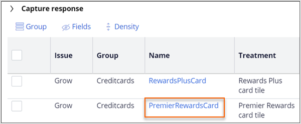 Premier rewards card navigation
