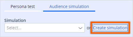 Create an audience simulation