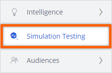 Simulation testing option