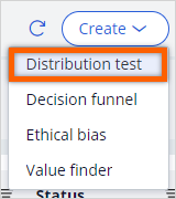 Create Distribution test
