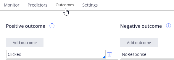 Outcomes - web click-through rate screenshot