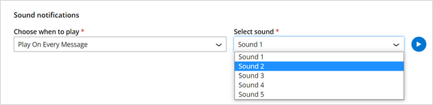 Choose when to play sound
