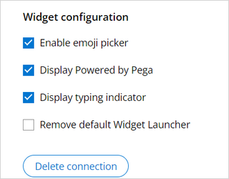 Widget configuration