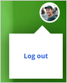This image shows how to log out Troy