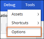 Select Options from Tools menu