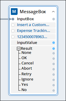 Screenshot showing the InputBox parameters filled out.