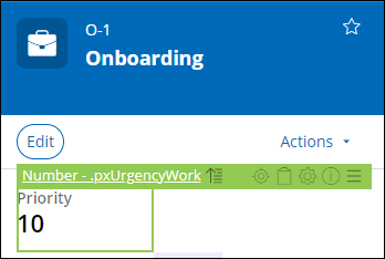 Priority value with Live UI shows it is .pxUrgencyWork