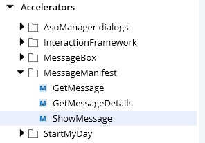The ShowMessage option in the MessageMManifest section of the toolbox