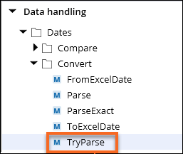 Data handling Date TryParse method in the toolbox