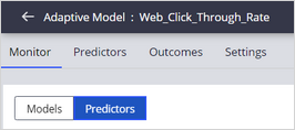 The Monitor-Predictors tab