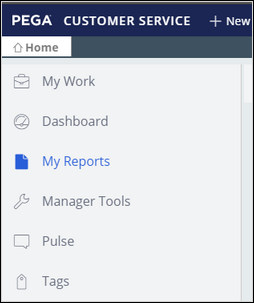 Navigating to the My Reports option