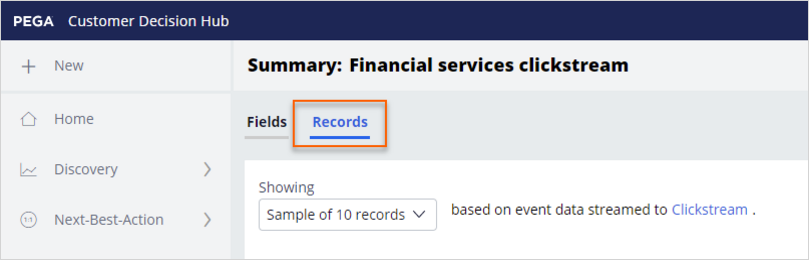 Browse the Records in the summary rule