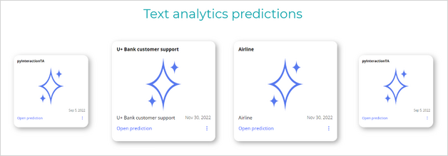 text analytics predictions