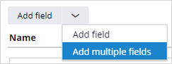 Navigation to adding multiple fields