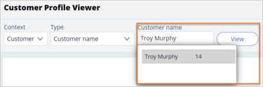 troy find the profile in CPV