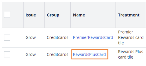 Rewards card open