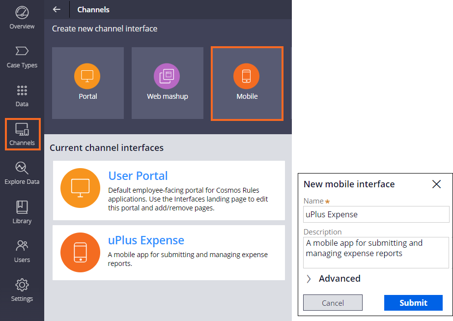 Mobile channel uPlus Expense